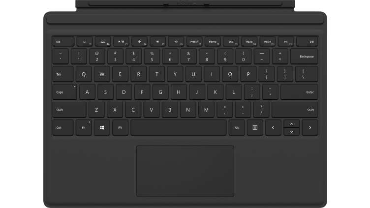 Microsoft Surface Pro Type Cover Italien Microsoft Cover port Noir - Excellent état Parfait état Microsoft reconditionné disponible sur Pixmania