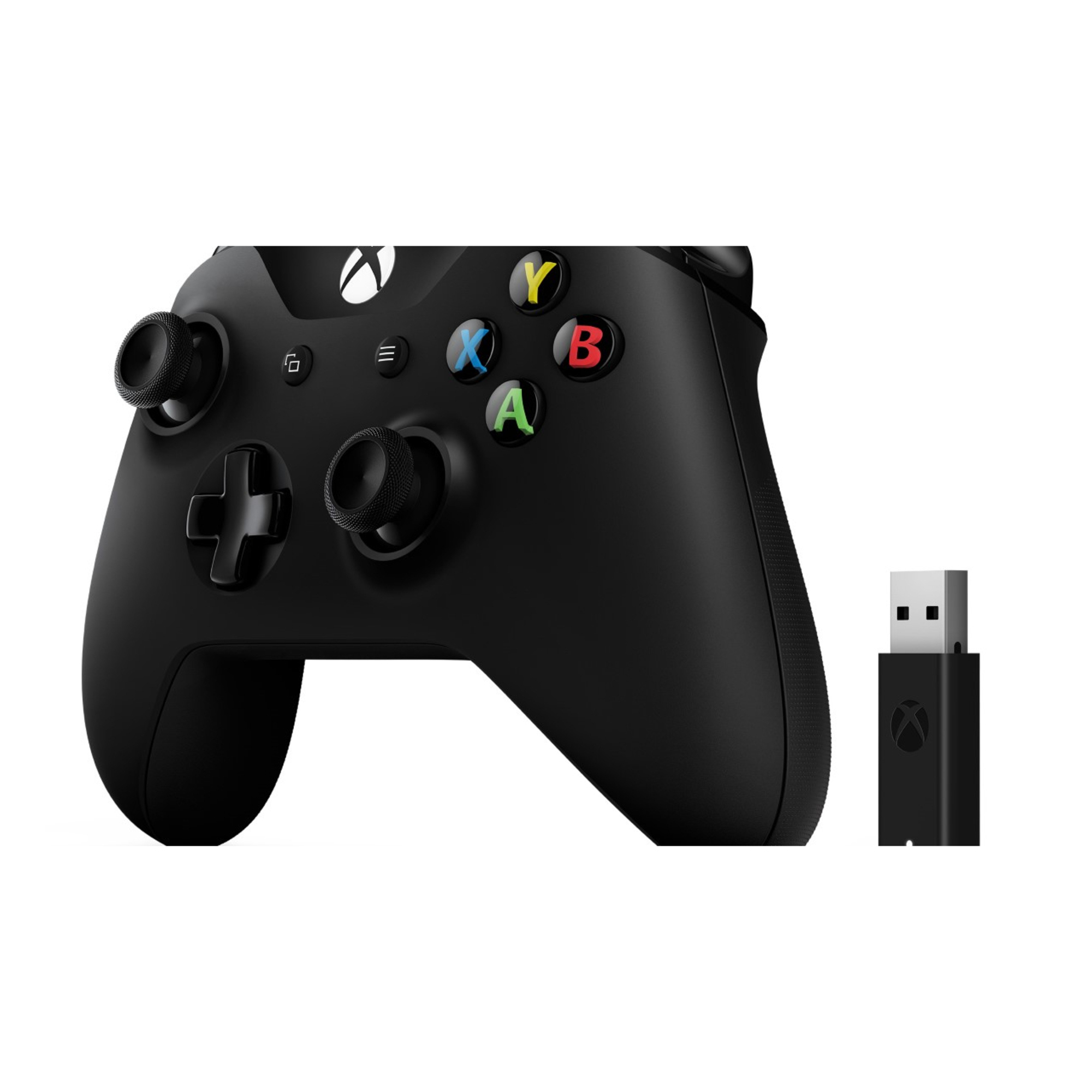 Voir photo 2 de Microsoft Xbox Controller + Wireless Adapter Noir Manette de jeu PC, Xbox One, Xbox One S, Xbox One X - Excellent état | Dero Microsoft Xbox Controller + Wireless Adapter Noir Manette de jeu PC, Xbox One, Xbox One S, Xbox One X - Excellent état Parfait état Microsoft reconditionné photo 2 | Dero
