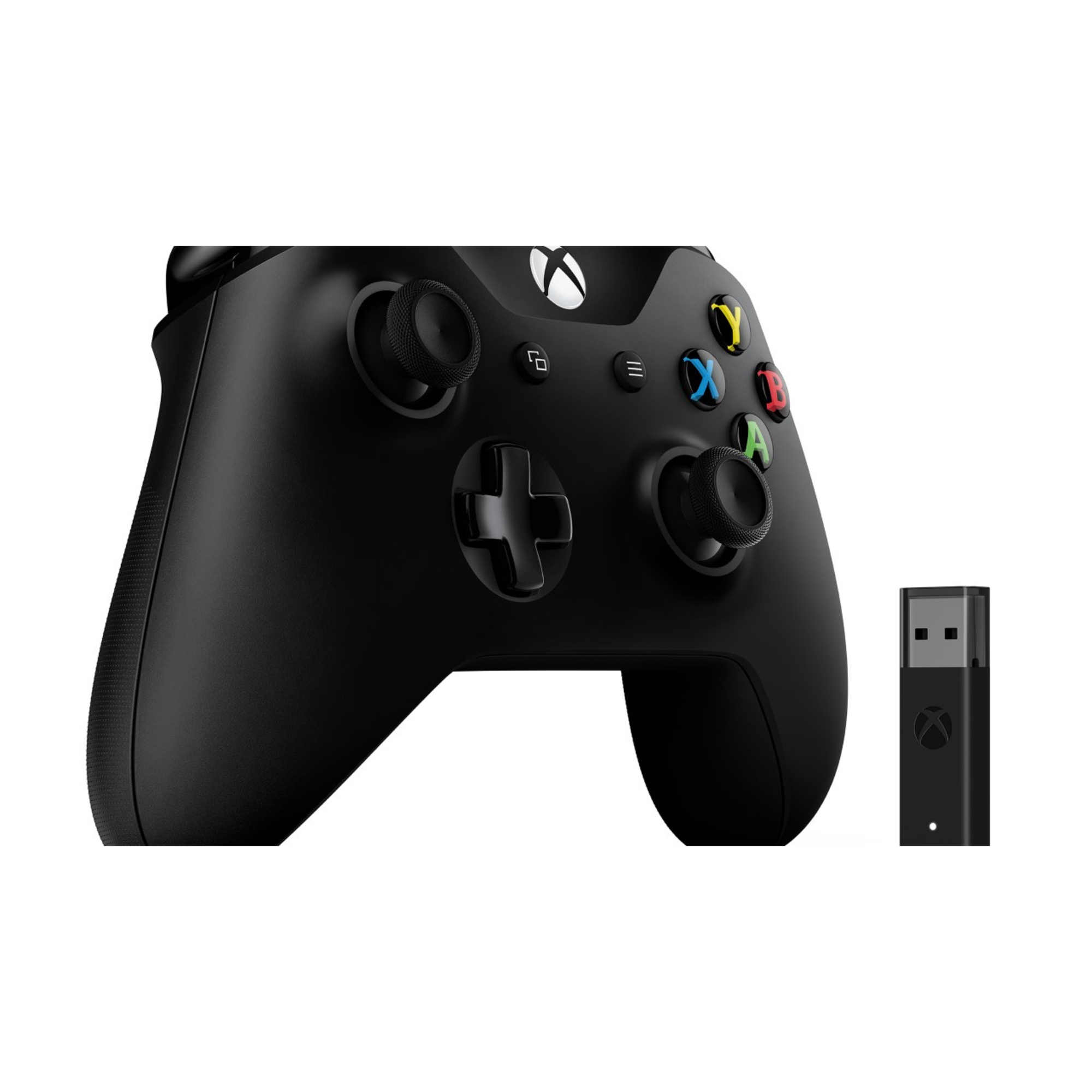 Voir photo 3 de Microsoft Xbox Controller + Wireless Adapter Noir Manette de jeu PC, Xbox One, Xbox One S, Xbox One X - Excellent état | Dero Microsoft Xbox Controller + Wireless Adapter Noir Manette de jeu PC, Xbox One, Xbox One S, Xbox One X - Excellent état Parfait état Microsoft reconditionné photo 3 | Dero