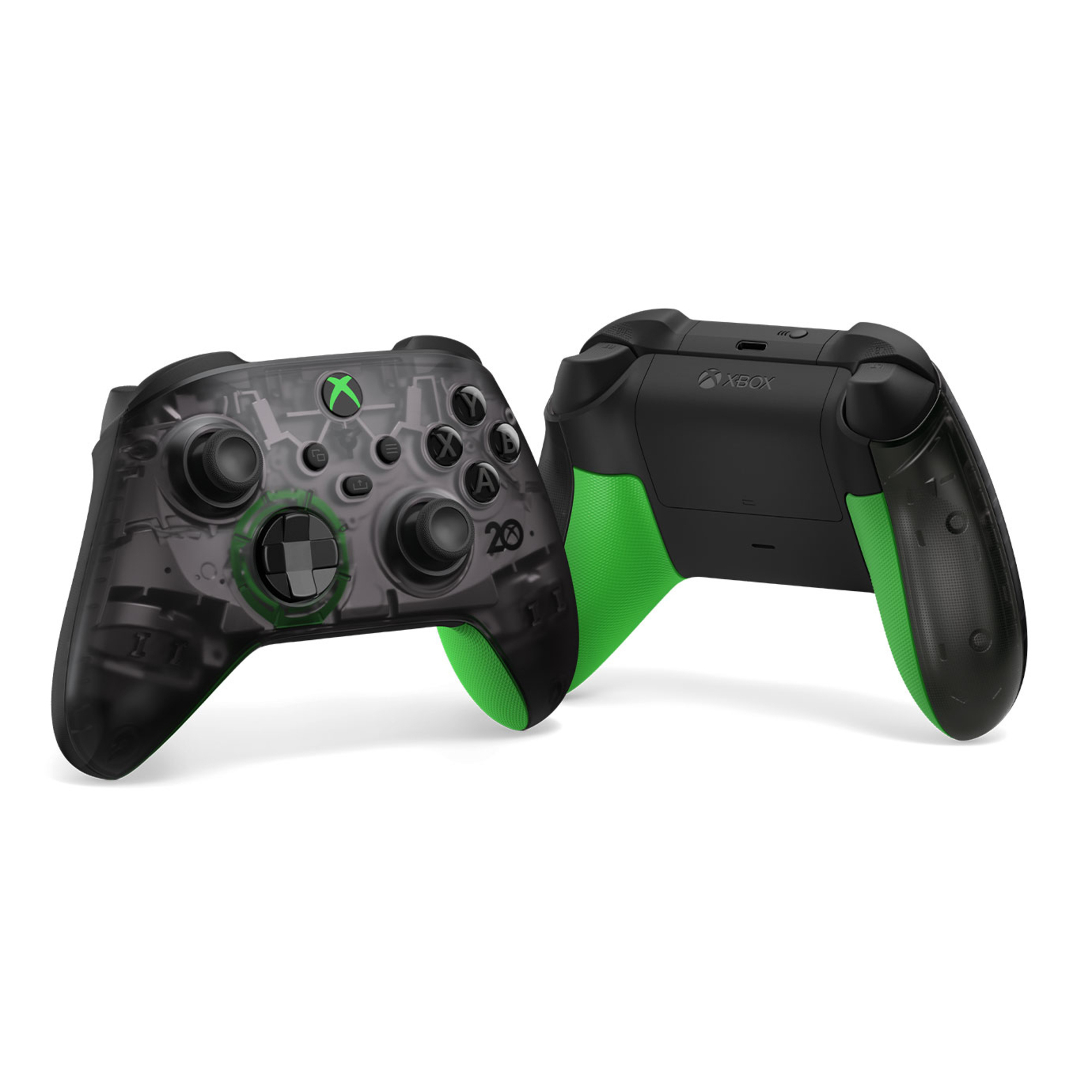 Voir photo 3 de Microsoft Xbox Wireless Controller – 20th Anniversary Special Edition Vert, Gris Bluetooth/USB Manette de jeu Analogique/Numérique Xbox One, Xbox One S, Xbox One X - Excellent état | Dero Microsoft Xbox Wireless Controller – 20th Anniversary Special Edition Vert, Gris Bluetooth/USB Manette de jeu Analogique/Numérique Xbox One, Xbox One S, Xbox One X - Excellent état Parfait état Microsoft reconditionné photo 3 | Dero
