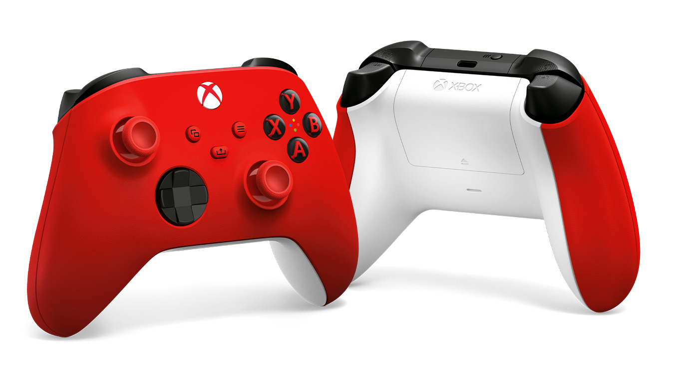 Microsoft Xbox Wireless Controller Rouge, Blanc Manette de jeu Analogique/Numérique Android, PC, Xbox One, Xbox One S, Xbox One X, Xbox Series S, Xbox Series X, iOS - Excellent état Parfait état Microsoft reconditionné disponible sur Pixmania
