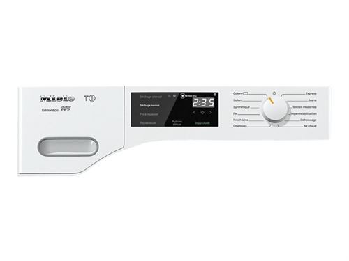 Miele T1 TWF500WP EditionEco - White Edition - sèche-linge - hauteur : 85 cm - chargement frontal - blanc lotus État correct - 878,99 € Miele T1 TWF500WP EditionEco - White Edition - sèche-linge - hauteur : 85 cm - chargement frontal - blanc lotus État correct Miele reconditionné disponible sur Fnac