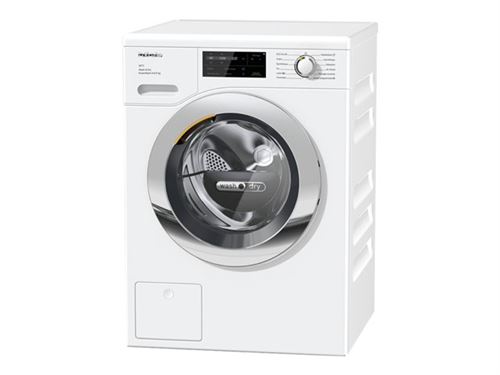 Miele WT1 WTI360 WPM PWash 8/5 kg - Machine à laver séchante - largeur : 59.6 cm - profondeur : 63.7 cm - hauteur : 85 cm - chargement frontal - 8 kg - 1600 tours/min - blanc lotus État correct Miele reconditionné disponible sur Fnac