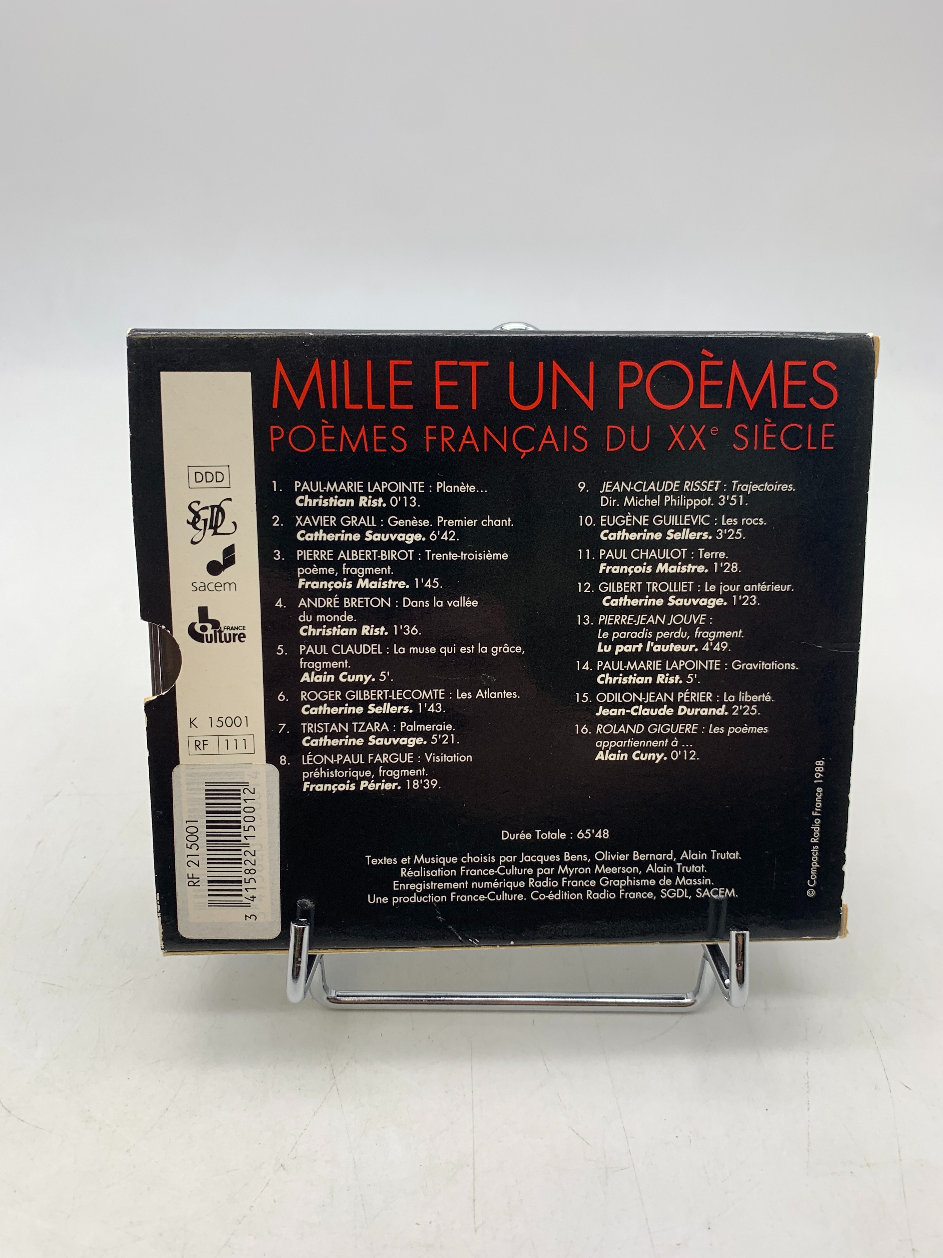 Voir photo 3 de Mille et un poèmes planète vol.1 - coffret CD Mille et un poèmes planète vol.1 - coffret CD Très bon état reconditionné photo 3