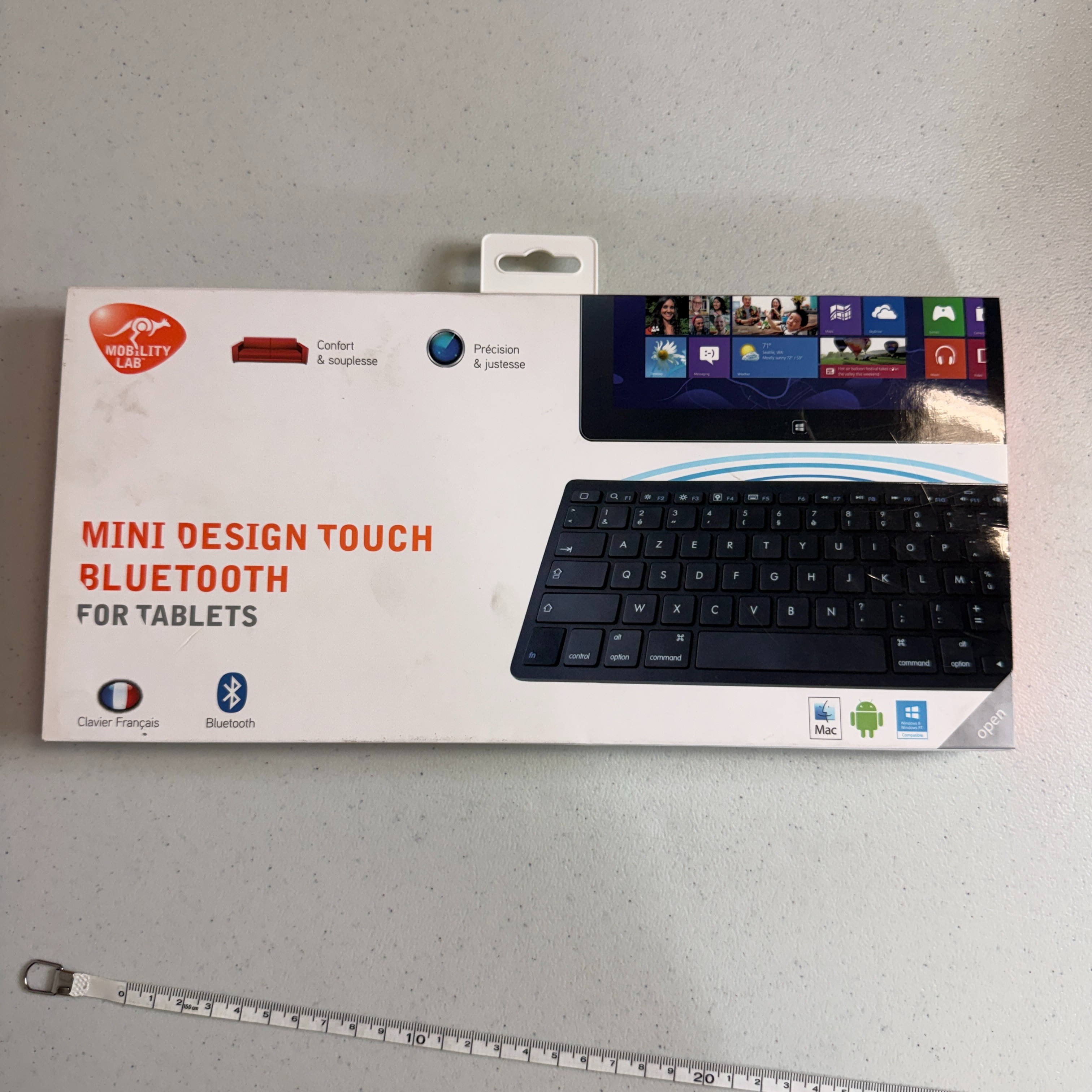 Voir photo 2 de Mini clavier pour tablette, Bluetooth, marque mobility lab Mini clavier pour tablette, Bluetooth, marque mobility lab Parfait état reconditionné photo 2