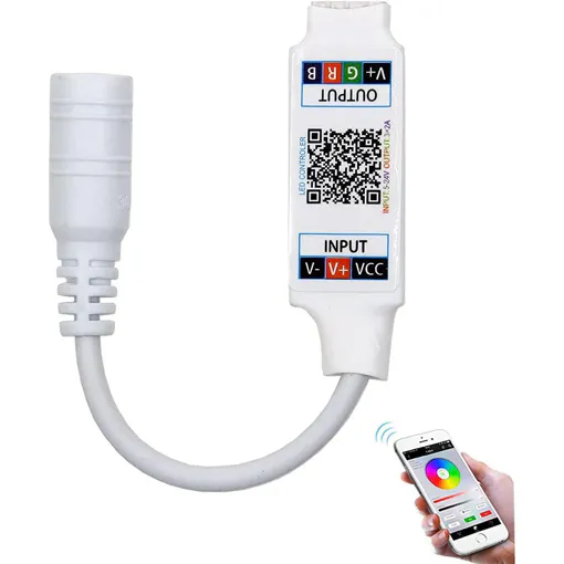 Mini Contrôleur Bluetooth Rvb Dc 5 V 12 V 24 V Musique Bt Smart App Contrôleur Bande Lumineuse Pour Bande Led Rvb (Mini Dc Bluetooth Blanc) occasion reconditionné disponible sur Rakuten