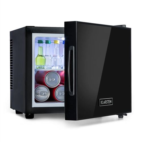 Mini frigo - Klarstein Frosty - Réfrigérateur bar - 10L - CEE A - 33 dB - Eclairage LED - Noir État correct reconditionné disponible sur Fnac