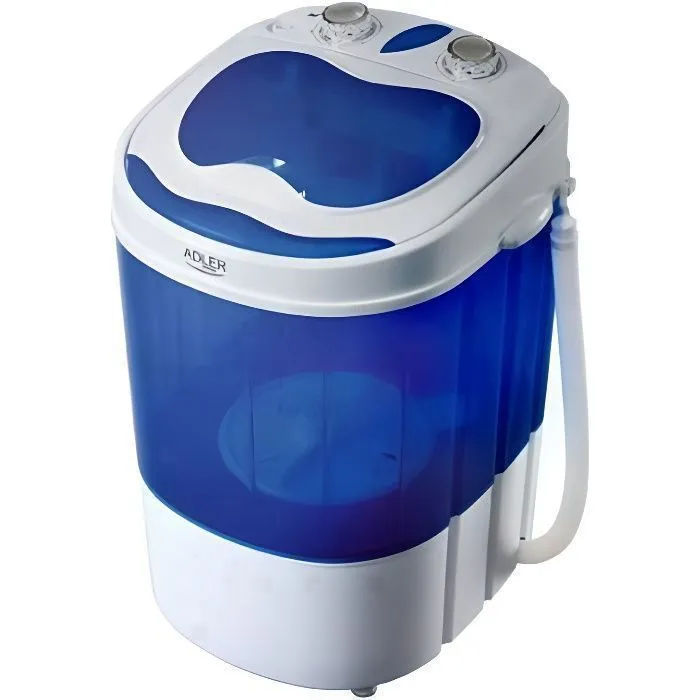 Mini lave-linge compact - ADLER - Capacité 3 kg - Chargement par le dessus - Fonction essorage Reconditionné - 52,00 € Mini lave-linge compact - ADLER - Capacité 3 kg - Chargement par le dessus - Fonction essorage Reconditionné N/A reconditionné disponible sur Cdiscount Seconde Vie