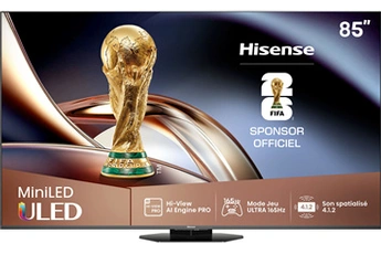 Mini LED 85U8Q 215 cm 2025 Bon état Hisense reconditionné disponible sur Darty