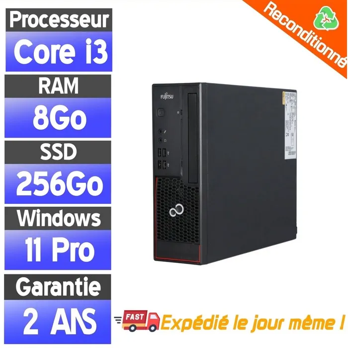 Mini PC Bureautique TeamsPos TP7000S Intel i3 8Go RAM SSD 256Go Reconditionné Fujitsu reconditionné disponible sur Cdiscount Seconde Vie
