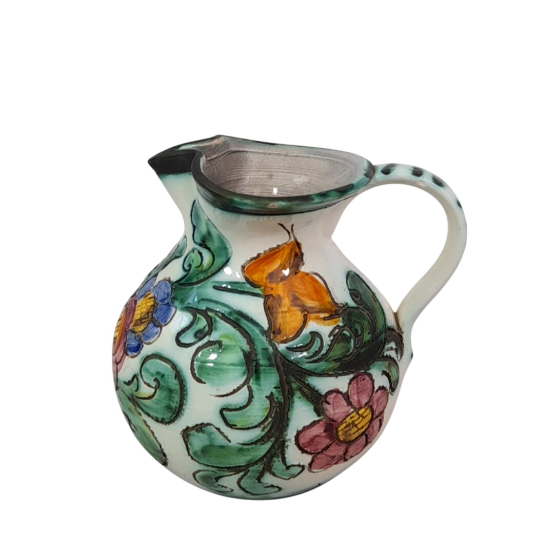 Acheter Mini Pichet vintage en Céramique de Monaco – Décor floral fait main Très bon état - 12,00 € Mini Pichet vintage en Céramique de Monaco – Décor floral fait main Très bon état reconditionné disponible sur Label Emmaüs