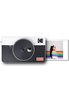 Mini Shot Combo 2 Retro C210R - Appareil Photo Instantane (Format 5,3 x 8,6 cm - 2,1 x 3,4 '', Ecran LCD 1,7'', Bluetooth) 8 photos incluses Bon état Kodak reconditionné disponible sur Darty
