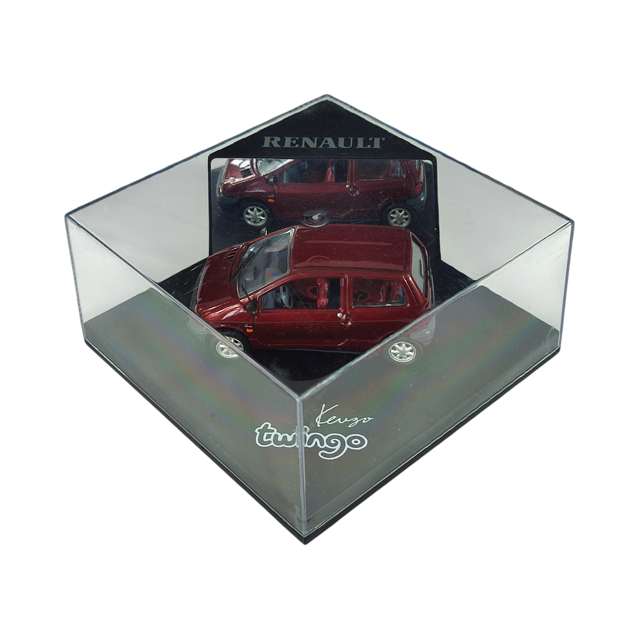 Voir photo 2 de Miniature 1/43 RENAULT TWINGO édition KENZO - couleur bordeaux Miniature 1/43 RENAULT TWINGO édition KENZO - couleur bordeaux Bon état reconditionné photo 2