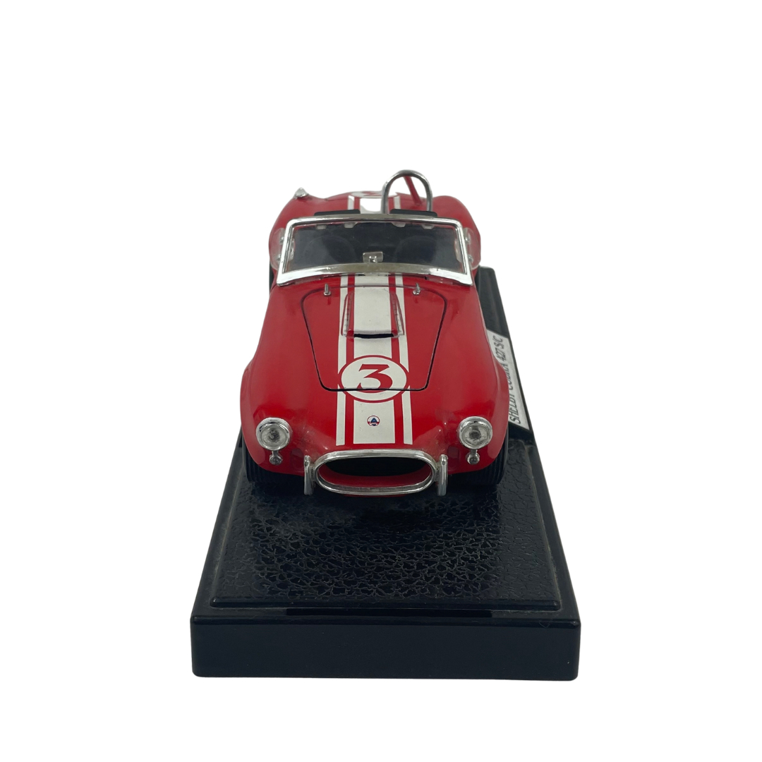 Voir photo 2 de Miniature Shelby Cobra 427 S/C - Rouge à bandes blanches - Échelle 1/24 Miniature Shelby Cobra 427 S/C - Rouge à bandes blanches - Échelle 1/24 Très bon état reconditionné photo 2
