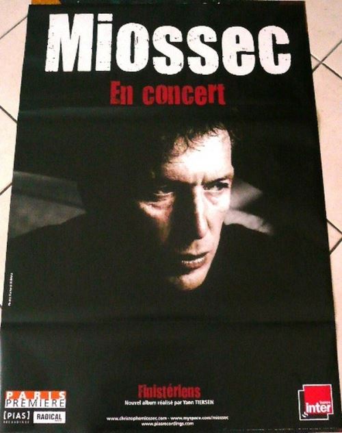 MIOSSEC - 70x100 cm - AFFICHE / POSTER État correct N/A reconditionné disponible sur Fnac