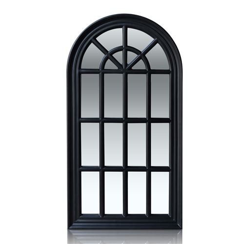 Miroir - Casa Chic by Blumfeldt - fenêtre de style français Savile - 86 x 46 cm - Noir État correct reconditionné disponible sur Fnac