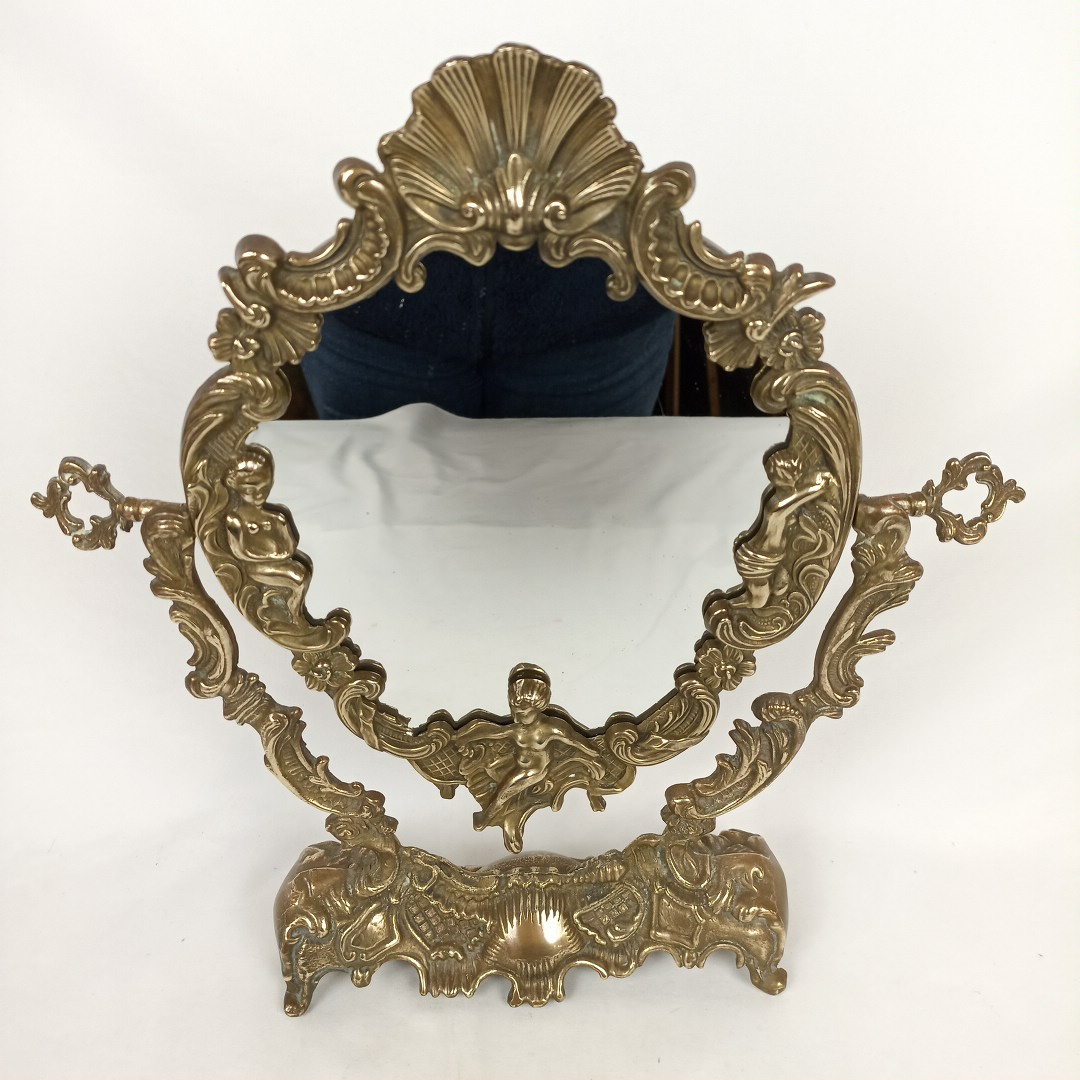 Voir photo 2 de Miroir de table Psyché style barroque Miroir de table Psyché style barroque Bon état reconditionné photo 2