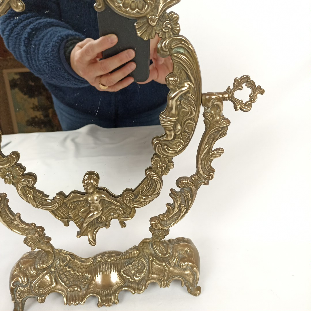 Voir photo 5 de Miroir de table Psyché style barroque Miroir de table Psyché style barroque Bon état reconditionné photo 5