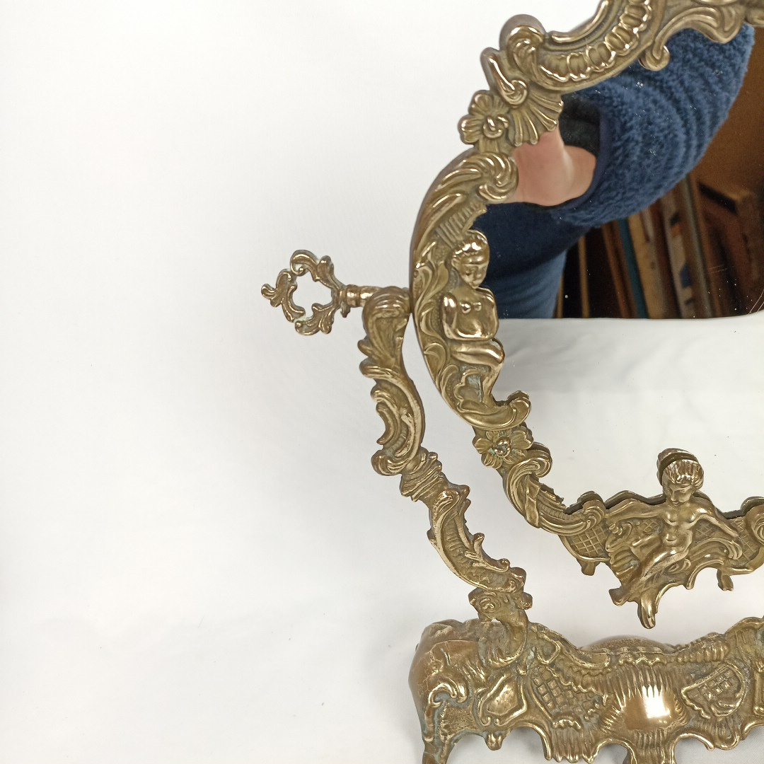 Voir photo 6 de Miroir de table Psyché style barroque Miroir de table Psyché style barroque Bon état reconditionné photo 6