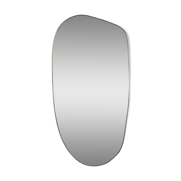 Miroir laiton doré 190x95cm forme organique Bon état reconditionné (offre indisponible)