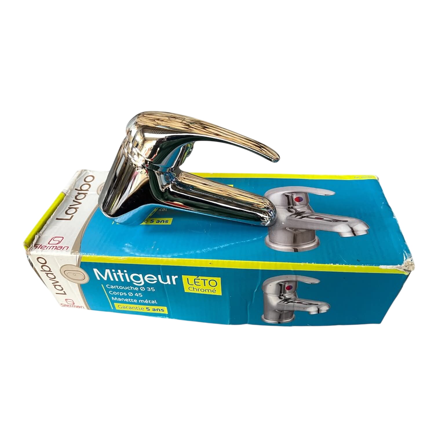 Mitigeur lavabo Sterman Léto Chromé Très bon état - 10,00 € Mitigeur lavabo Sterman Léto Chromé Très bon état reconditionné disponible sur Label Emmaüs