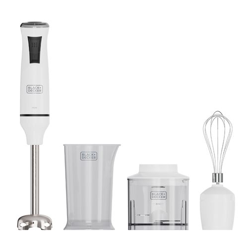Mixeur plongeant Black et Decker BXHBA750E 750W Blanc État correct Black & Decker reconditionné disponible sur Fnac