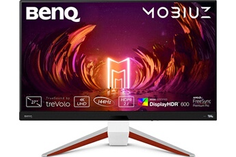 Mobiuz EX2710U - Ecran LCD - 27" - 3840 x 2160 4K @ 144 Hz - IPS - 600 cd/m² - 1000:1 - DisplayHDR 600 - 1 ms - 2xHDMI, DisplayPort - haut-parleurs Bon état BenQ reconditionné disponible sur Darty