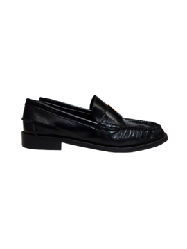Mocassin cuir lisse noir ERAM T.37 de seconde main - 60,00 € Mocassin cuir lisse noir ERAM T.37 de seconde main reconditionné disponible sur Claquettes Market