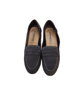 Mocassins bleu en cuir - 20,00 € Mocassins bleu en cuir reconditionné disponible sur Claquettes Market