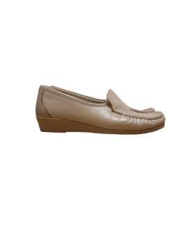 Mocassins compensée cuir blanc irisé MOC.FRANCE T36 de seconde main - 15,00 € Mocassins compensée cuir blanc irisé MOC.FRANCE T36 de seconde main reconditionné disponible sur Claquettes Market