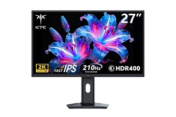 Moniteur de jeu H27T7P-2 écran IPS rapide de 27 pouces (2560 x 1440, 210 Hz) temps de réponse MPRT de 1 ms FreeSync et G-Sync HDR400 Bon état N/A reconditionné disponible sur Darty
