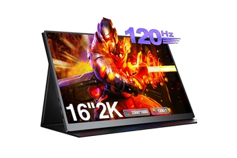 Moniteur portable 16 pouces 2560*1600 2K 120HZ, compatible VESA, avec ports miniHDMI, Type C, OTG Très bon état Uperfect reconditionné disponible sur Darty