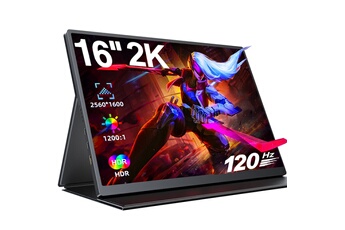 Moniteur portable Full HD 120 Hz 1600P VESA 16 pouces Très bon état Uperfect reconditionné disponible sur Darty