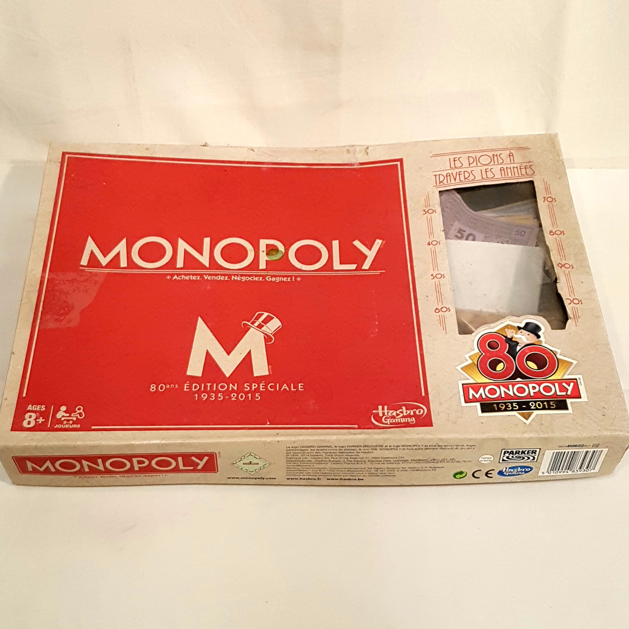 Acheter Monopoly - Hasbro Gaming État correct - 10,40 € Monopoly - Hasbro Gaming État correct reconditionné disponible sur Label Emmaüs