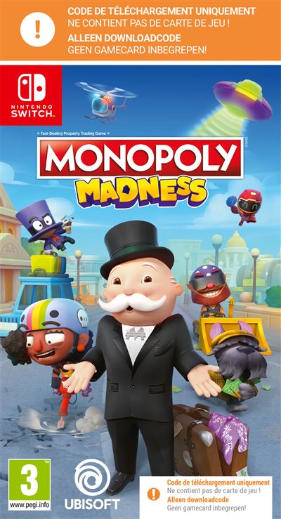 MONOPOLY MADNESS (CODE-IN-A-BOX) FR/NL SWITCH État correct N/A reconditionné disponible sur Fnac