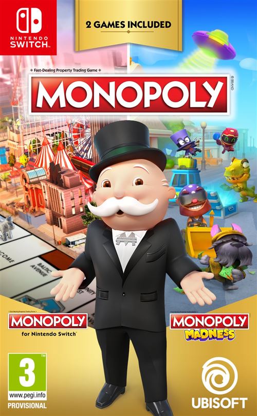 Monopoly Plus & Monopoly Madness Nintendo Switch État correct Ubisoft reconditionné disponible sur Fnac