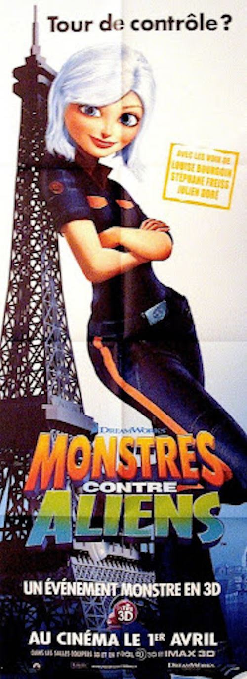 Monstres contre Aliens - 60x160cm - Affiche de cinéma originale pliée État correct reconditionné disponible sur Fnac