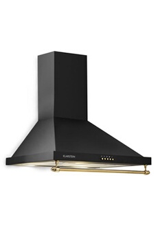 Montblanc 60 Hotte murale aspirante 60cm - Débit 610 m³/h - Moteur 165 W - 2 lampes LED - Filtres aluminium - Classe A - Noir Bon état Klarstein reconditionné disponible sur Darty
