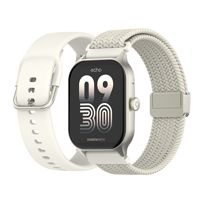 Acheter Montre Connectee Echo Rainbow Mesh Blanche - 2 Bracelets Bon état - 38,99 € Montre Connectee Echo Rainbow Mesh Blanche - 2 Bracelets Bon état reconditionné disponible sur Electro Depot
