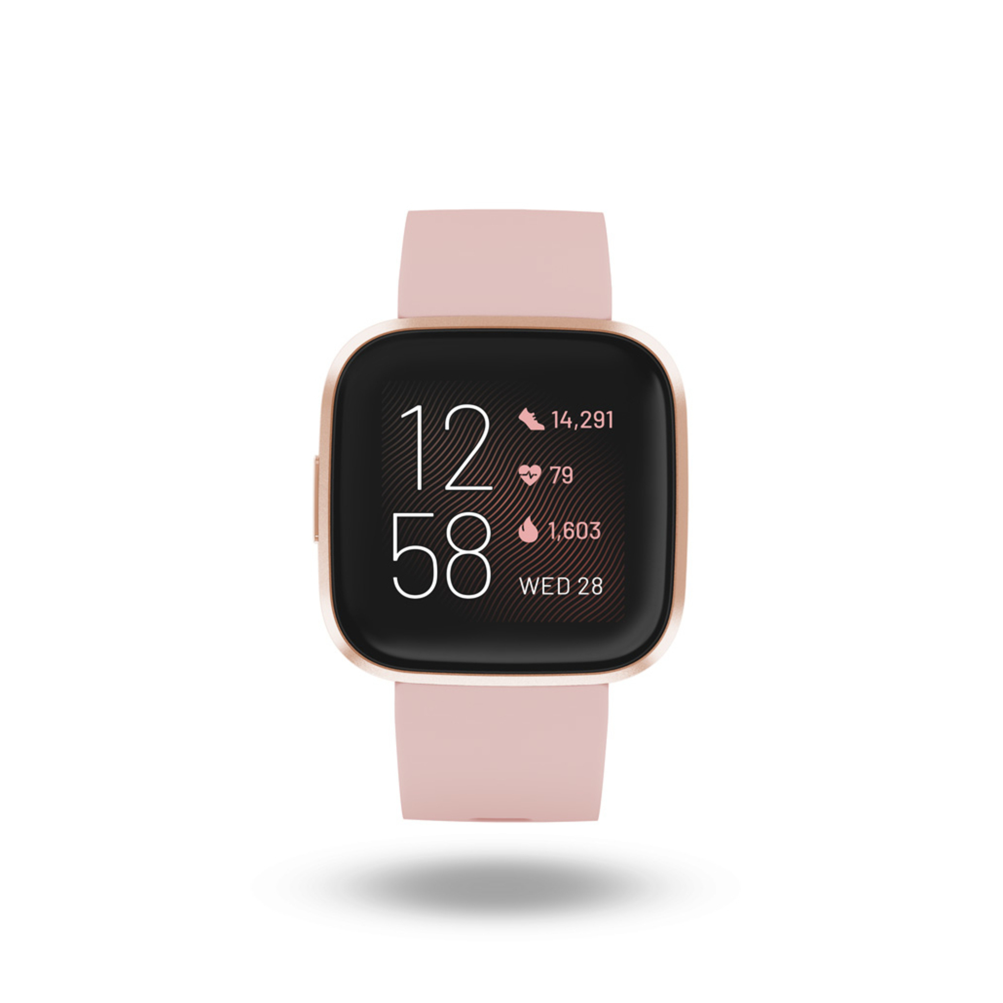 Montre connectée Fitbit Versa 2 - 40mm - Cadran Or- Bracelet Rose - Excellent état Parfait état Fitbit reconditionné disponible sur Pixmania