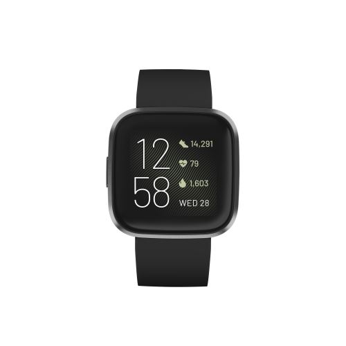 Montre connectée Fitbit Versa 2 Noir Carbone État correct Fitbit reconditionné disponible sur Fnac