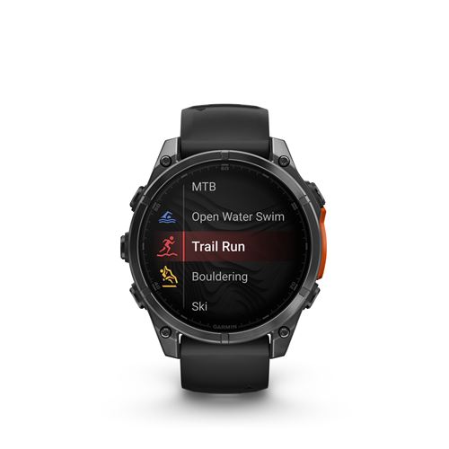 Montre connectée Garmin fenix 8 47 mm Gris avec bracelet Noir État correct reconditionné disponible sur Fnac
