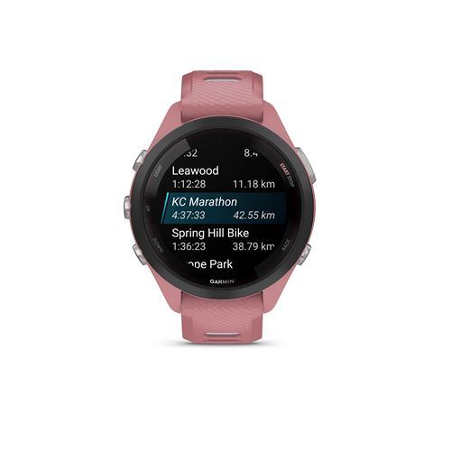 Montre connectée Garmin Forerunner® 265S Music 42 mm Bluetooth Rose avec bracelet silicone Rose État correct Garmin reconditionné disponible sur Fnac