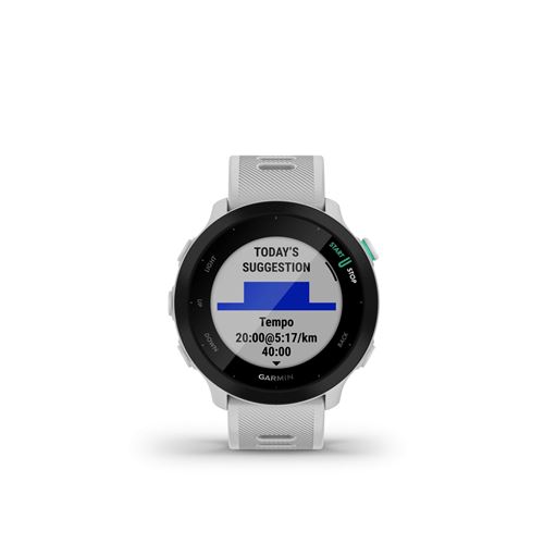 Montre connectée Garmin Forerunner 55 Blanc État correct Garmin reconditionné disponible sur Fnac