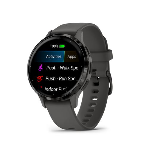 Montre connectée Garmin Venu 3S 41mm en acier Gray, boîtier gris foncé et bracelet en silicone gris foncé État correct Garmin reconditionné disponible sur Fnac