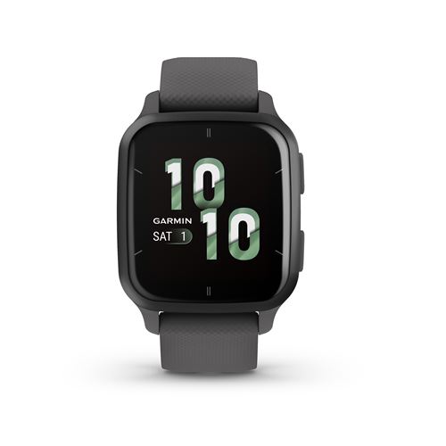 Montre connectée Garmin Venu Sq 2 Gris avec bracelet silicone gris foncé État correct Garmin reconditionné disponible sur Fnac