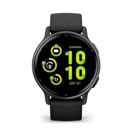 Montre connectée Garmin Vivoactive 5 Gris avec bracelet Noir État correct Garmin reconditionné disponible sur Fnac
