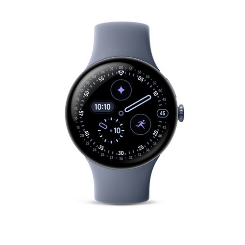 Montre connectée Google Pixel Watch 4 45 mm 4G Gris satiné avec bracelet sport fluoroélastomère Gris Quartz État correct reconditionné disponible sur Fnac