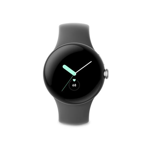 Montre connectée Google Pixel Watch Wifi Argent avec bracelet sport Charbon État correct Google reconditionné disponible sur Fnac