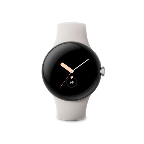 Montre connectée Google Pixel Watch Wifi Argent avec bracelet sport Galet État correct Google reconditionné disponible sur Fnac